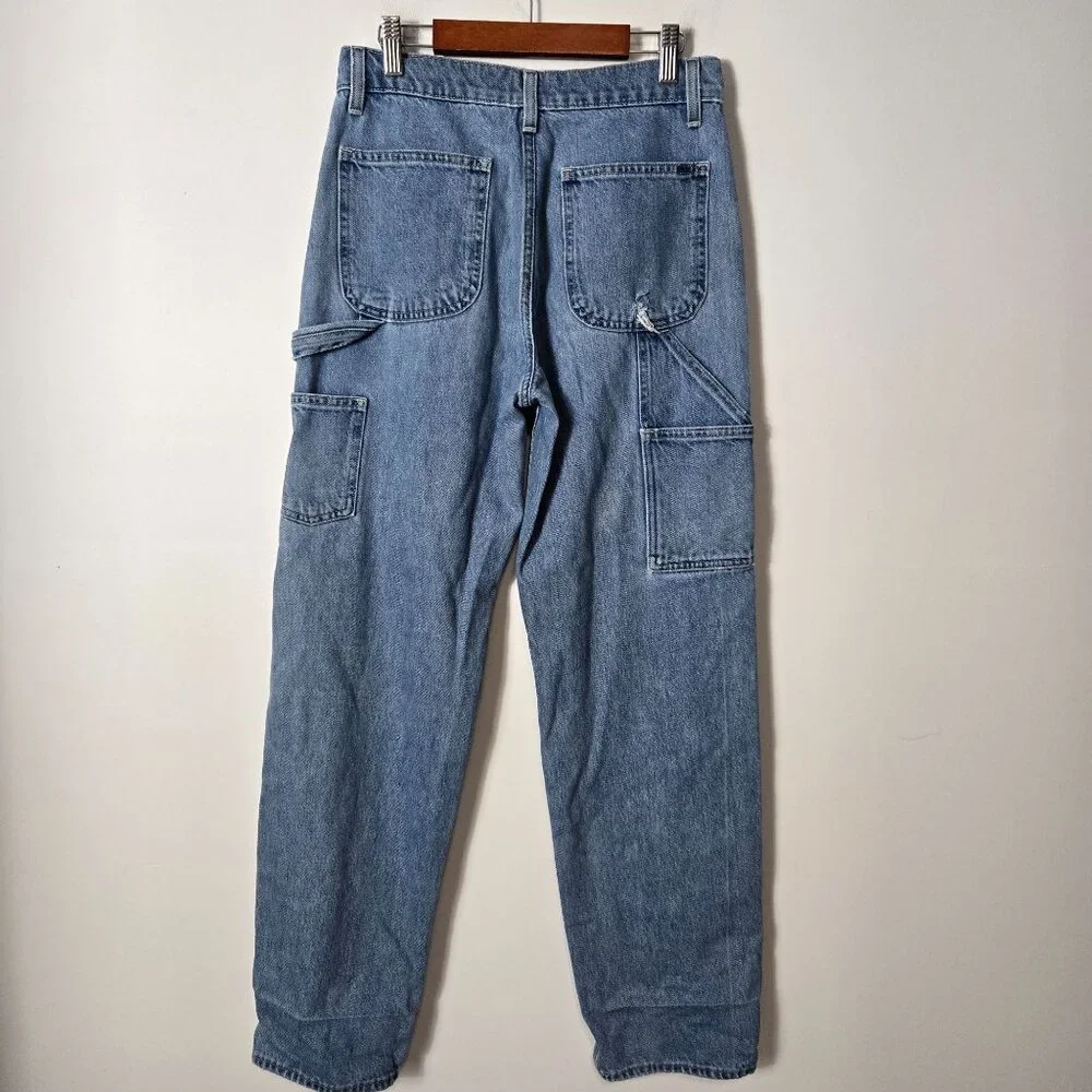 Aritzia Sunday Best Women's Size 25 The Carpenter Baggie Straight Leg Jeans - Picture 6 of 11